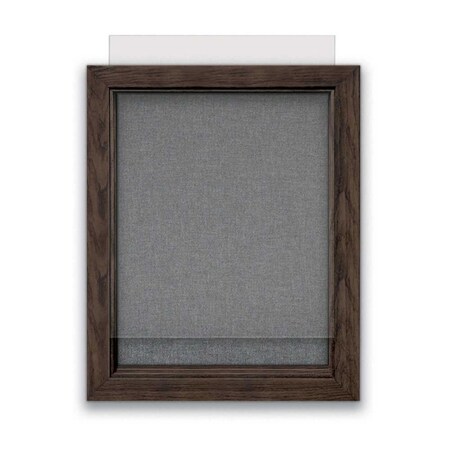 United Visual Products Indoor Enclosed Combo Board, 72"x36", Gold Frame/Blk Porc & Ultramarine UVCB7236G-BLKPORC-ULTMAR